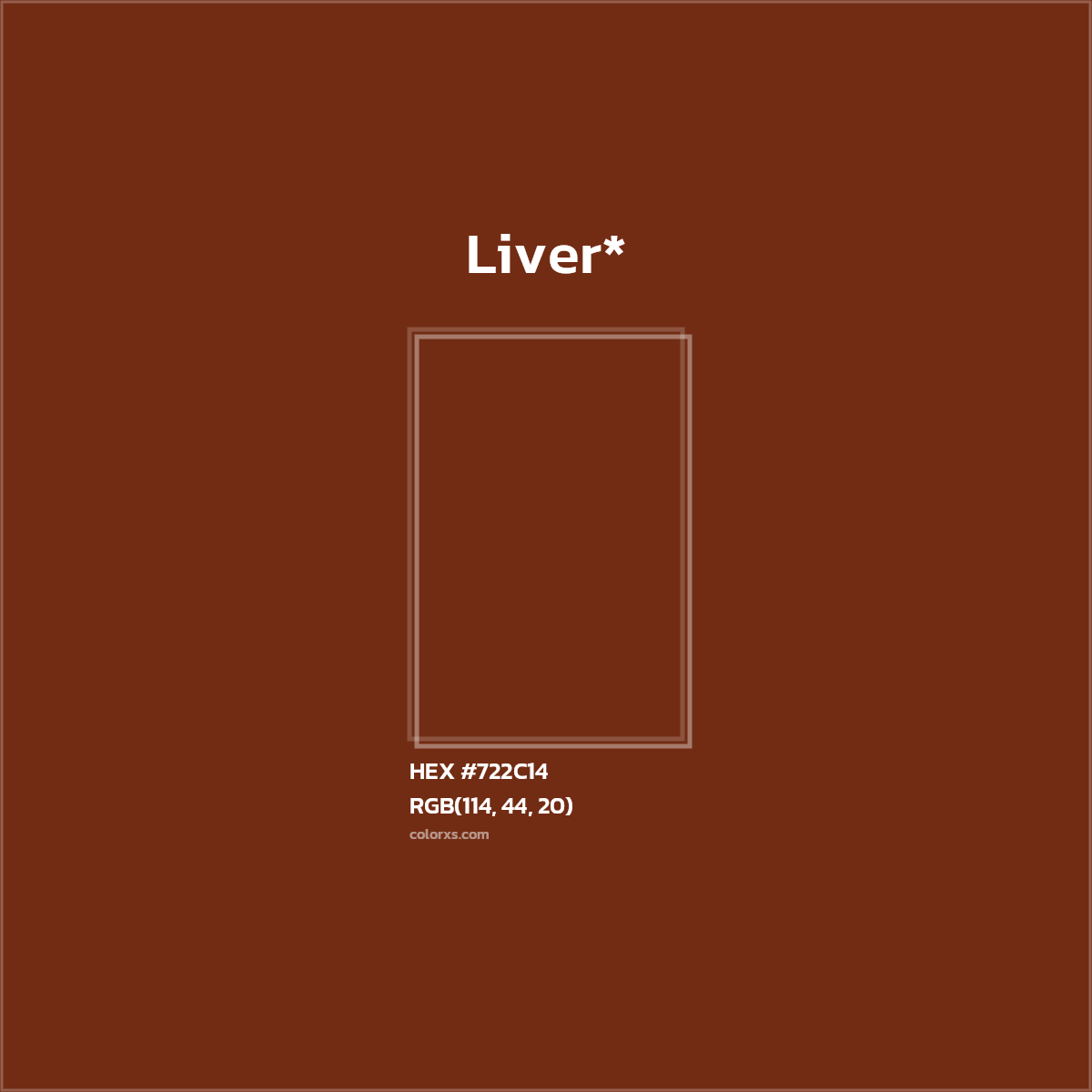 HEX #722C14 Color Name, Color Code, Palettes, Similar Paints, Images