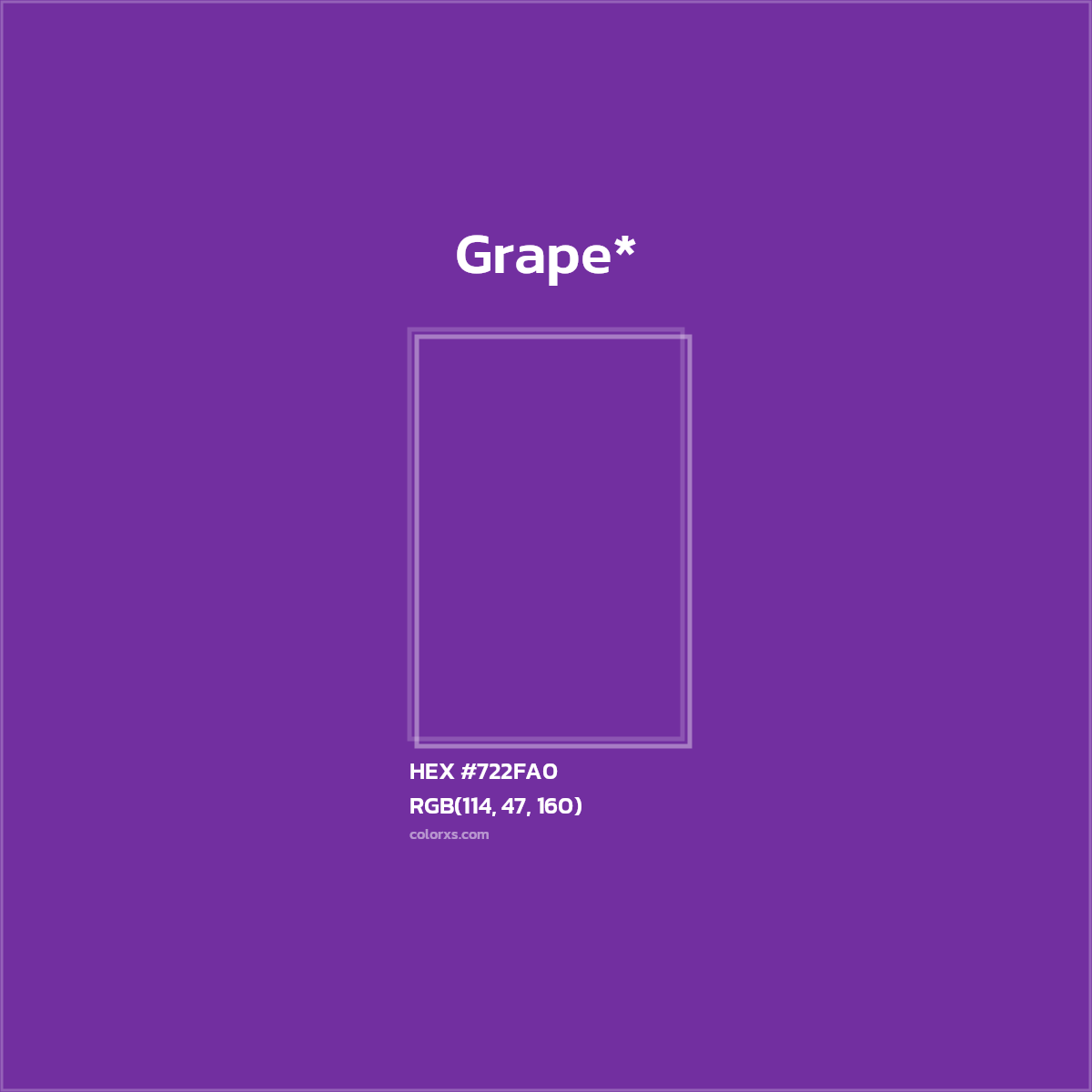 HEX #722FA0 Color Name, Color Code, Palettes, Similar Paints, Images
