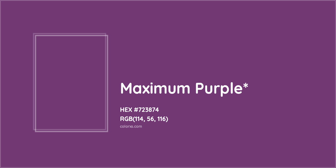 HEX #723874 Color Name, Color Code, Palettes, Similar Paints, Images