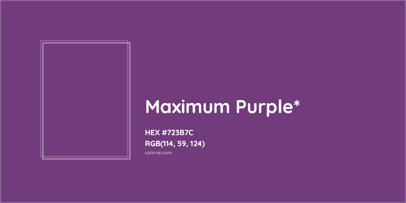 HEX #723B7C Color Name, Color Code, Palettes, Similar Paints, Images