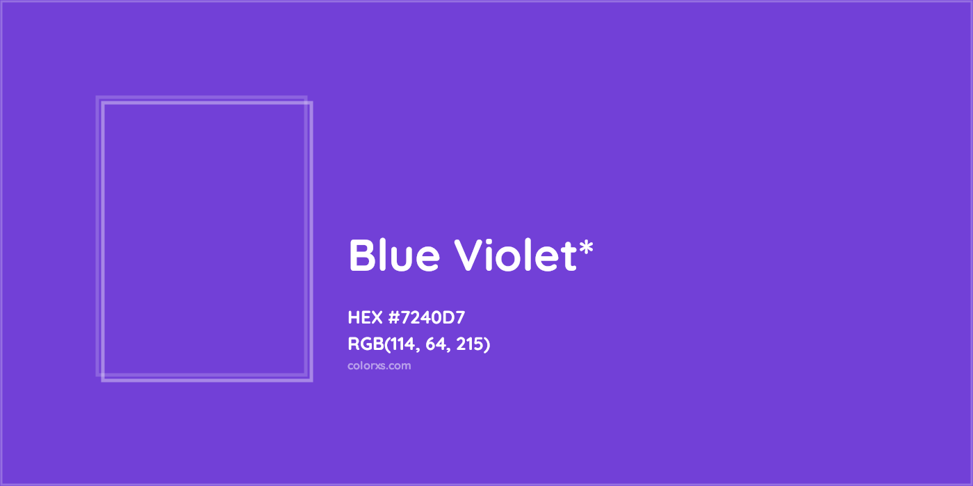 HEX #7240D7 Color Name, Color Code, Palettes, Similar Paints, Images