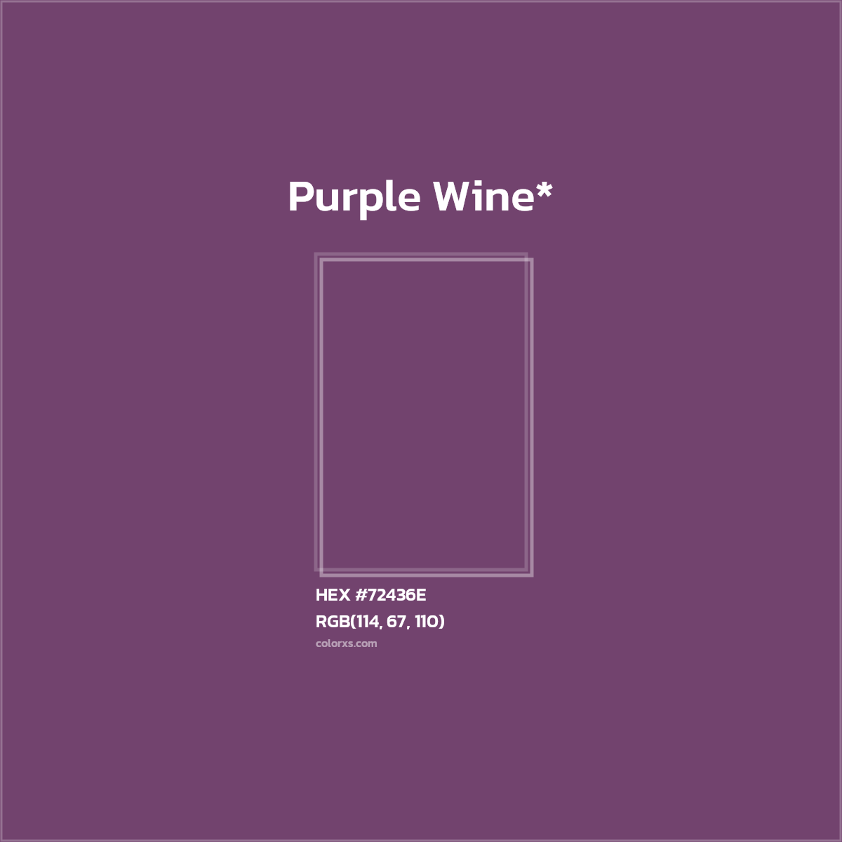 HEX #72436E Color Name, Color Code, Palettes, Similar Paints, Images