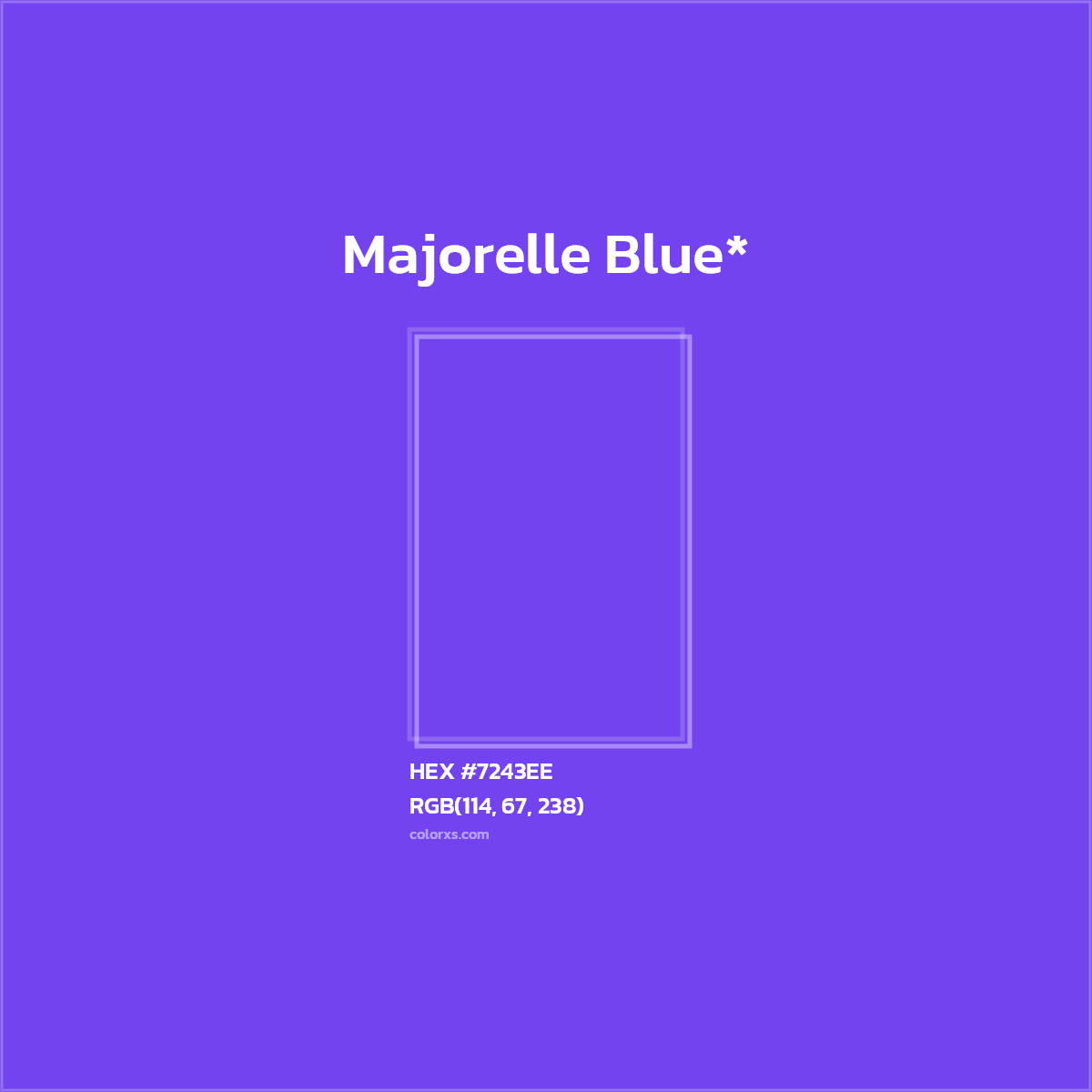 HEX #7243EE Color Name, Color Code, Palettes, Similar Paints, Images