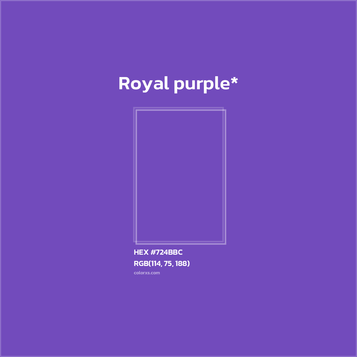 HEX #724BBC Color Name, Color Code, Palettes, Similar Paints, Images