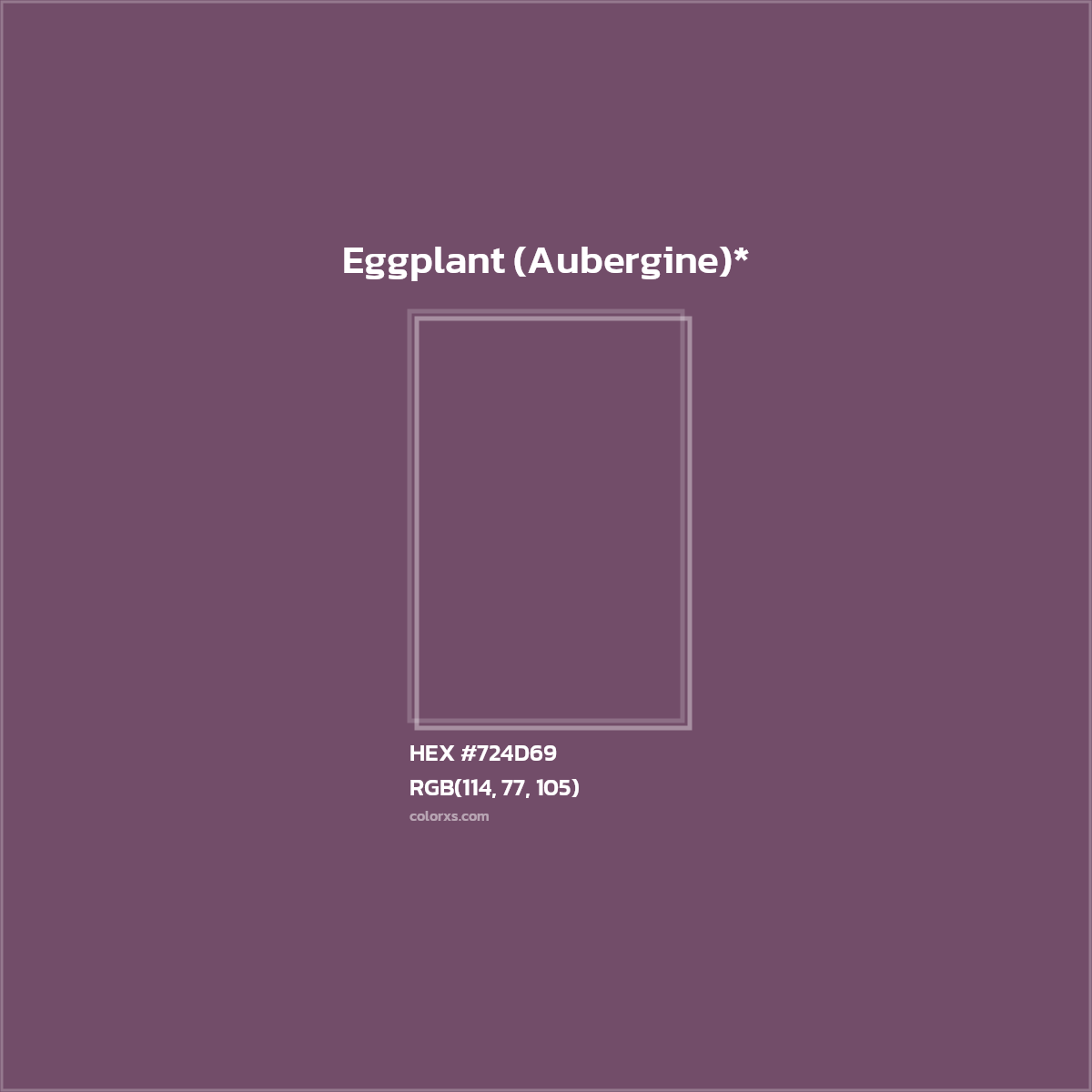 HEX #724D69 Color Name, Color Code, Palettes, Similar Paints, Images