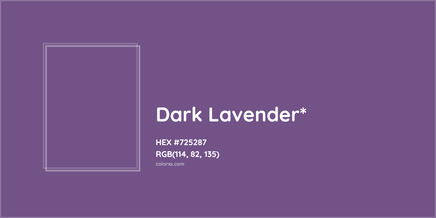 HEX #725287 Color Name, Color Code, Palettes, Similar Paints, Images