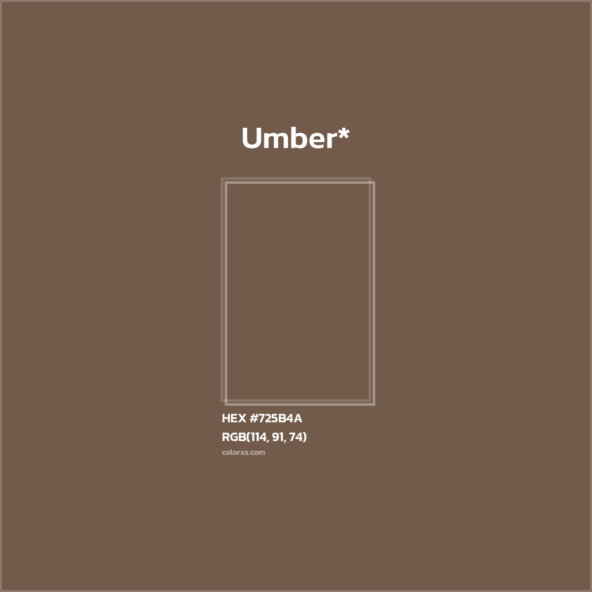 HEX #725B4A Color Name, Color Code, Palettes, Similar Paints, Images