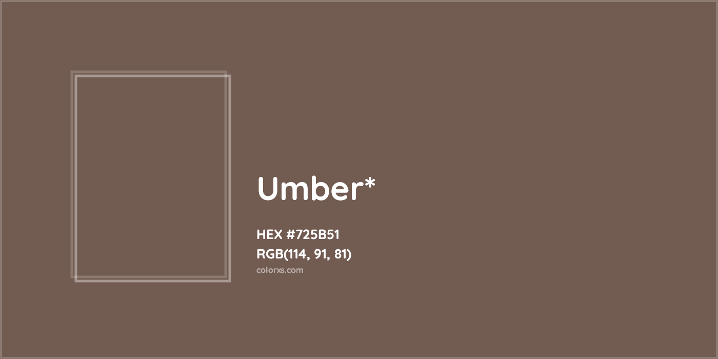 HEX #725B51 Color Name, Color Code, Palettes, Similar Paints, Images
