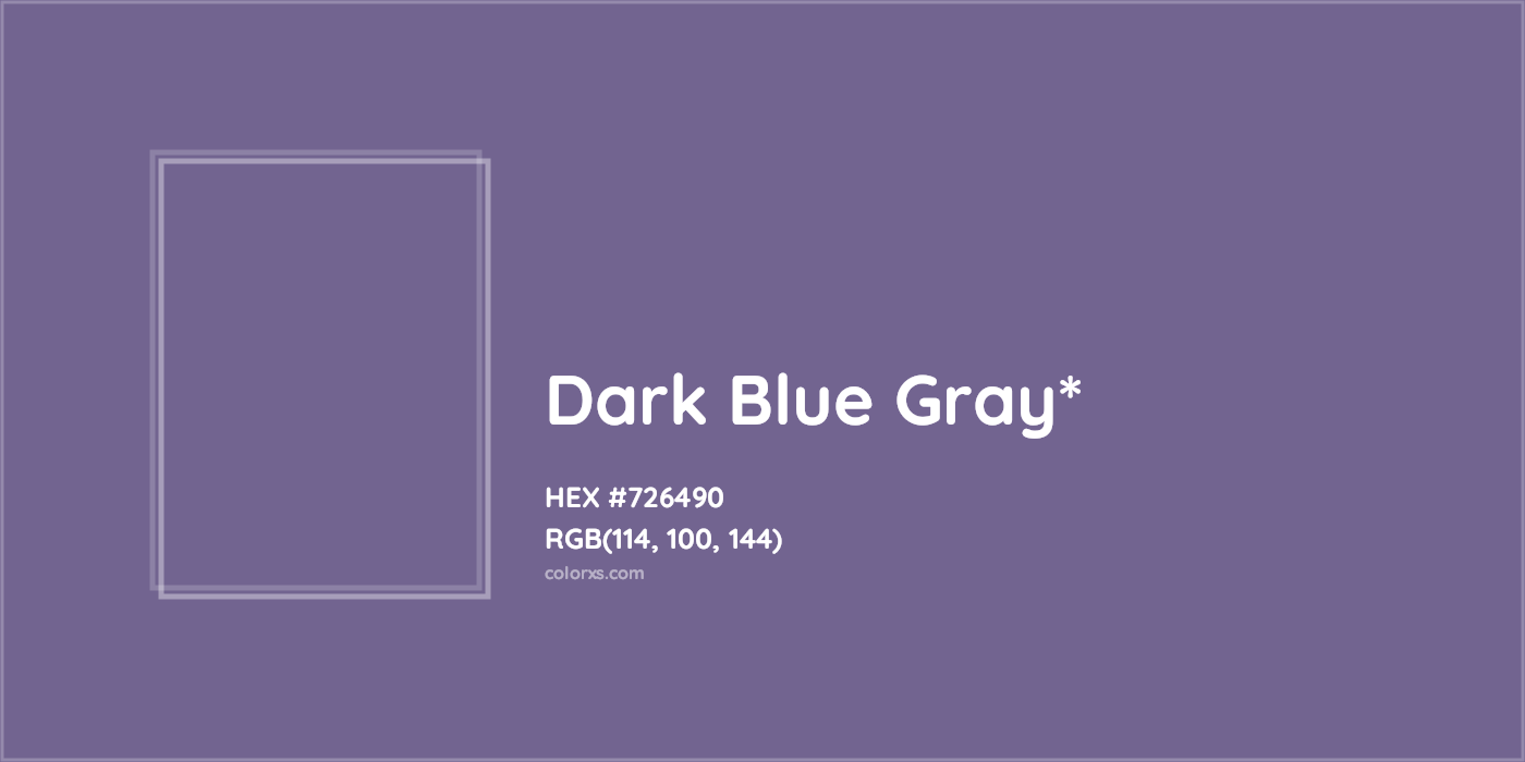 HEX #726490 Color Name, Color Code, Palettes, Similar Paints, Images