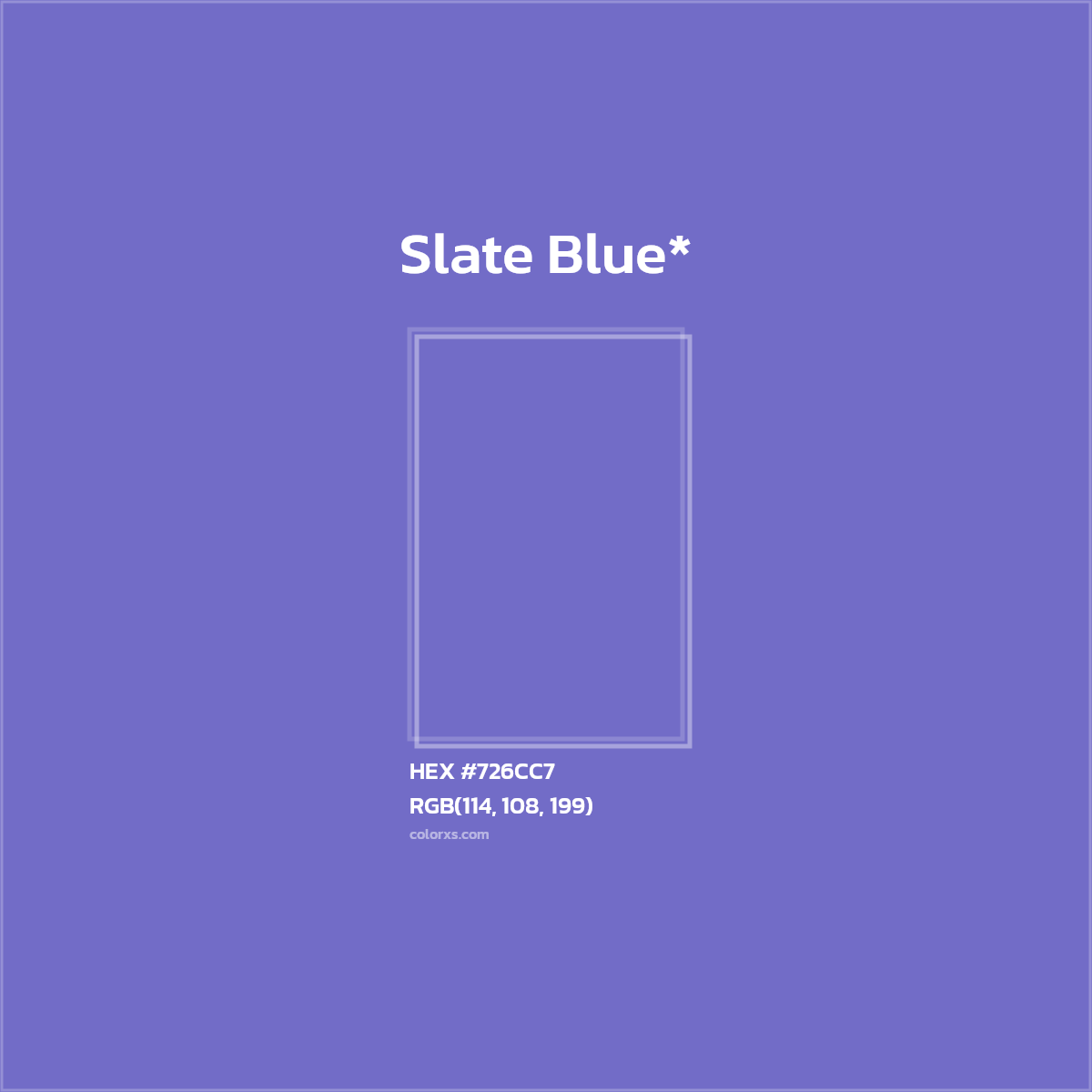 HEX #726CC7 Color Name, Color Code, Palettes, Similar Paints, Images