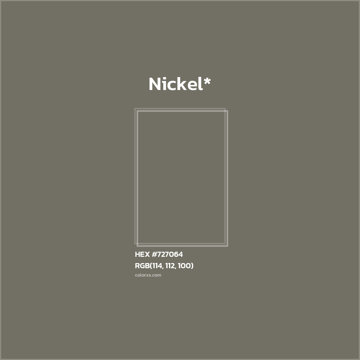 HEX #727064 Color Name, Color Code, Palettes, Similar Paints, Images