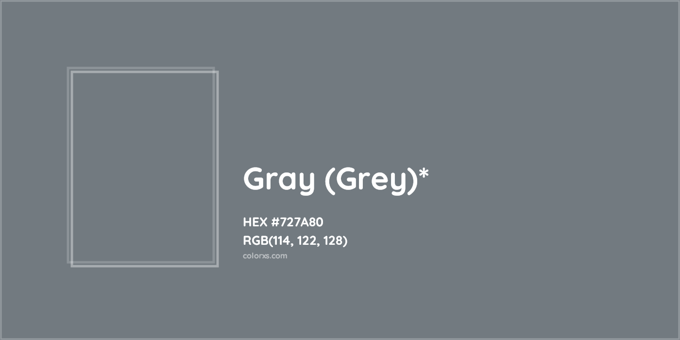 HEX #727A80 Color Name, Color Code, Palettes, Similar Paints, Images