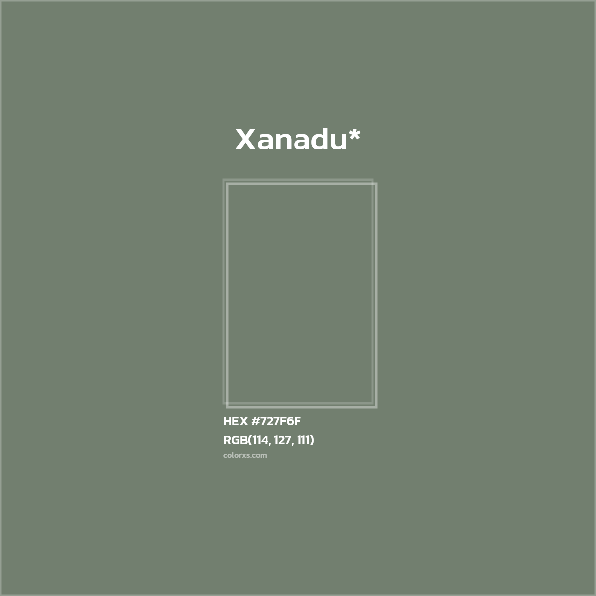 HEX #727F6F Color Name, Color Code, Palettes, Similar Paints, Images