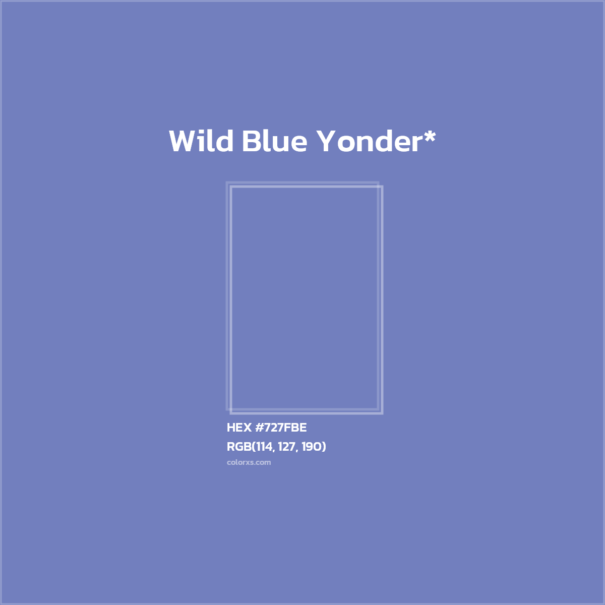 HEX #727FBE Color Name, Color Code, Palettes, Similar Paints, Images
