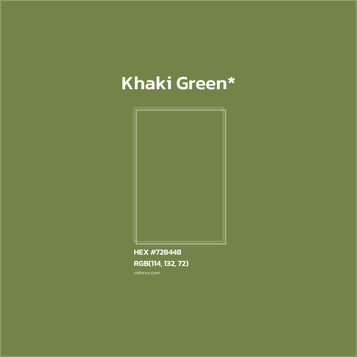 HEX #728448 Color Name, Color Code, Palettes, Similar Paints, Images