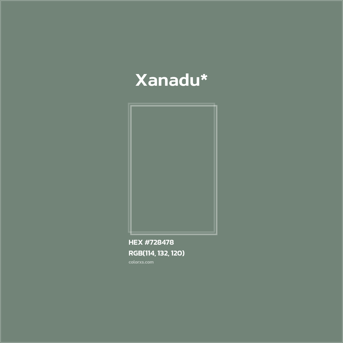 HEX #728478 Color Name, Color Code, Palettes, Similar Paints, Images