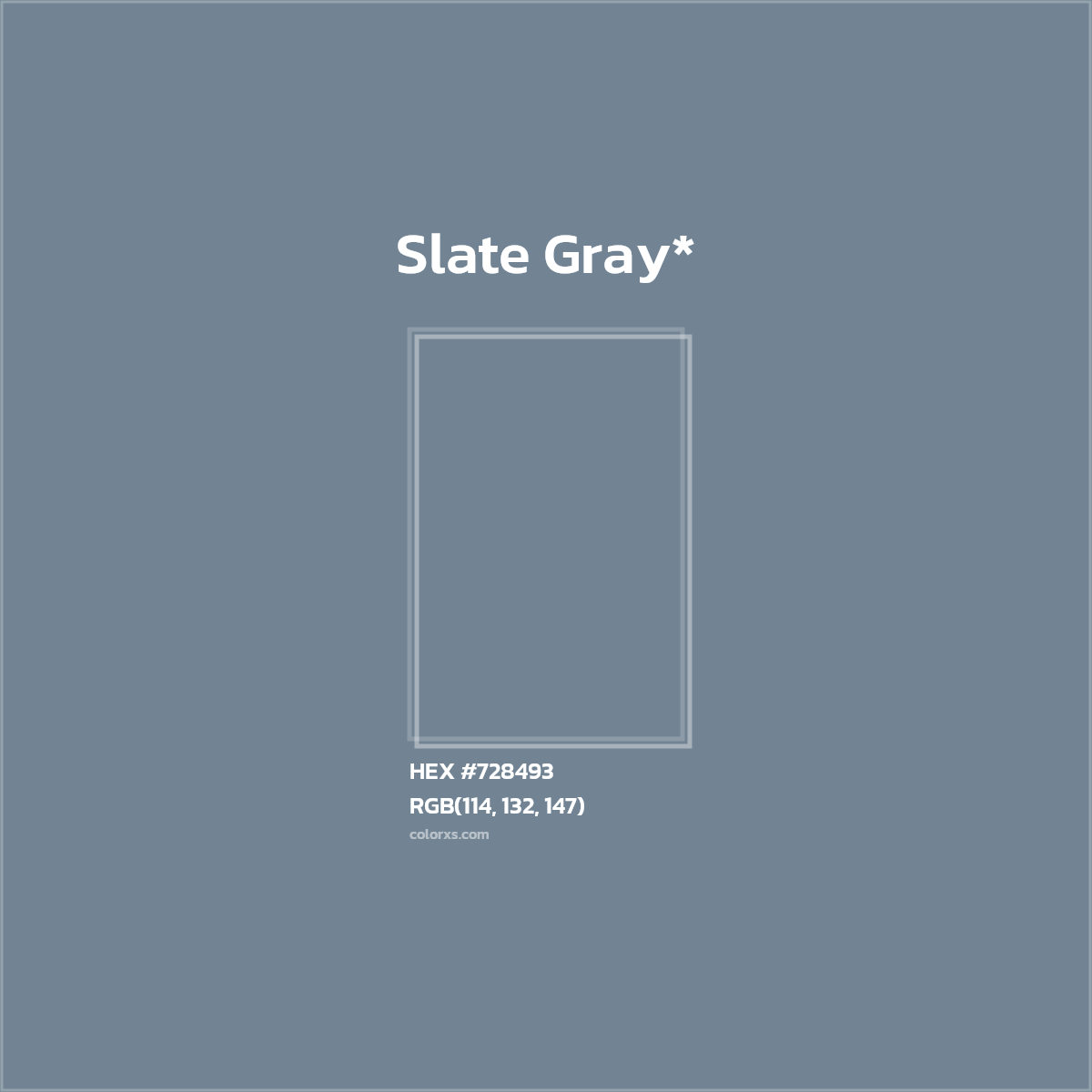 HEX #728493 Color Name, Color Code, Palettes, Similar Paints, Images