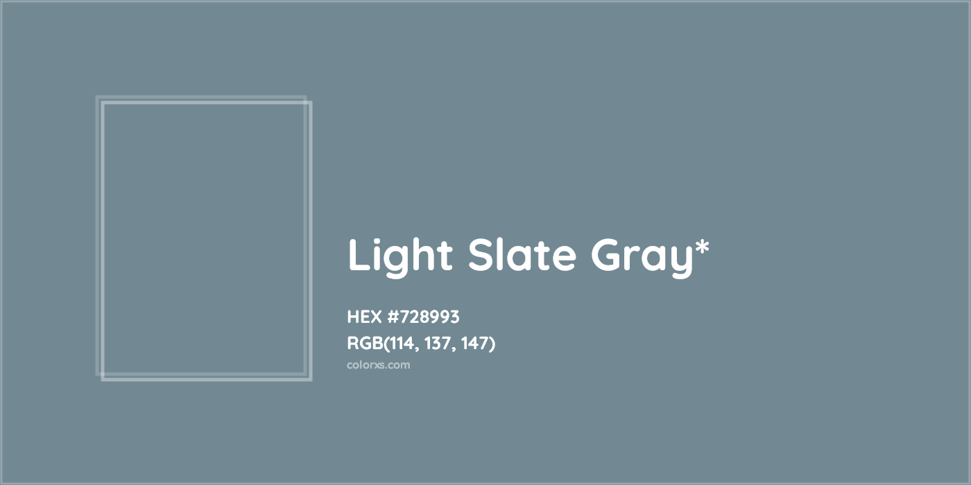 HEX #728993 Color Name, Color Code, Palettes, Similar Paints, Images