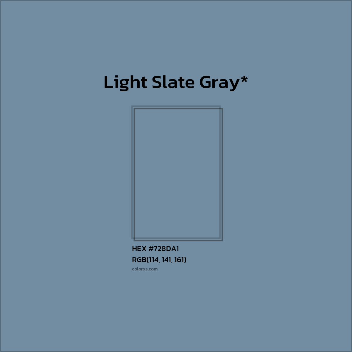 HEX #728DA1 Color Name, Color Code, Palettes, Similar Paints, Images