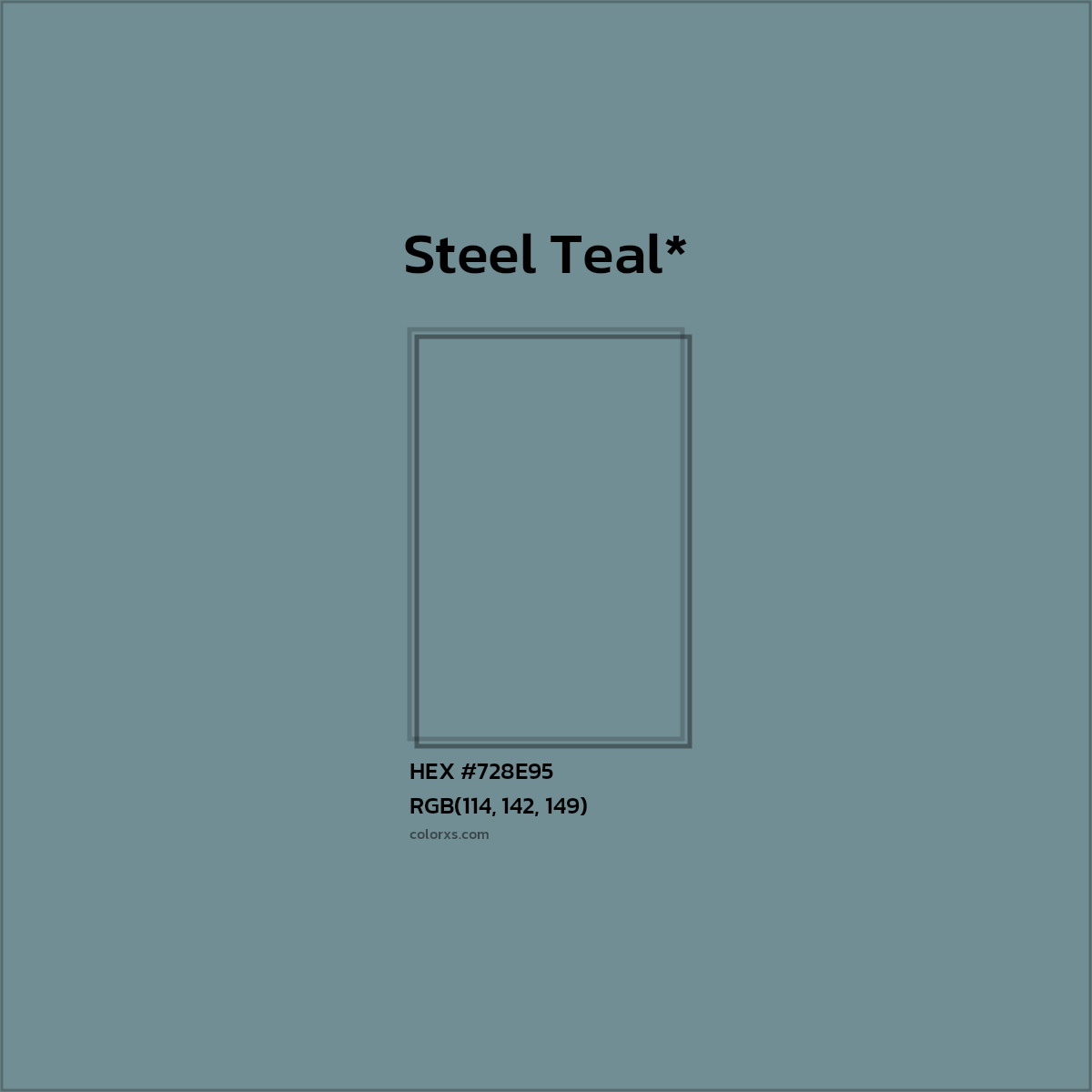 HEX #728E95 Color Name, Color Code, Palettes, Similar Paints, Images