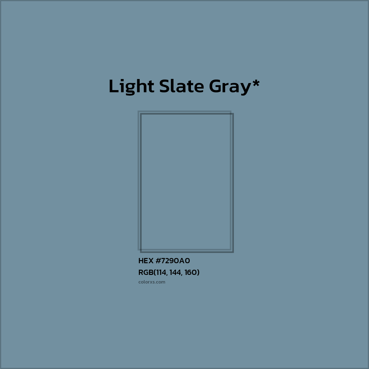 HEX #7290A0 Color Name, Color Code, Palettes, Similar Paints, Images