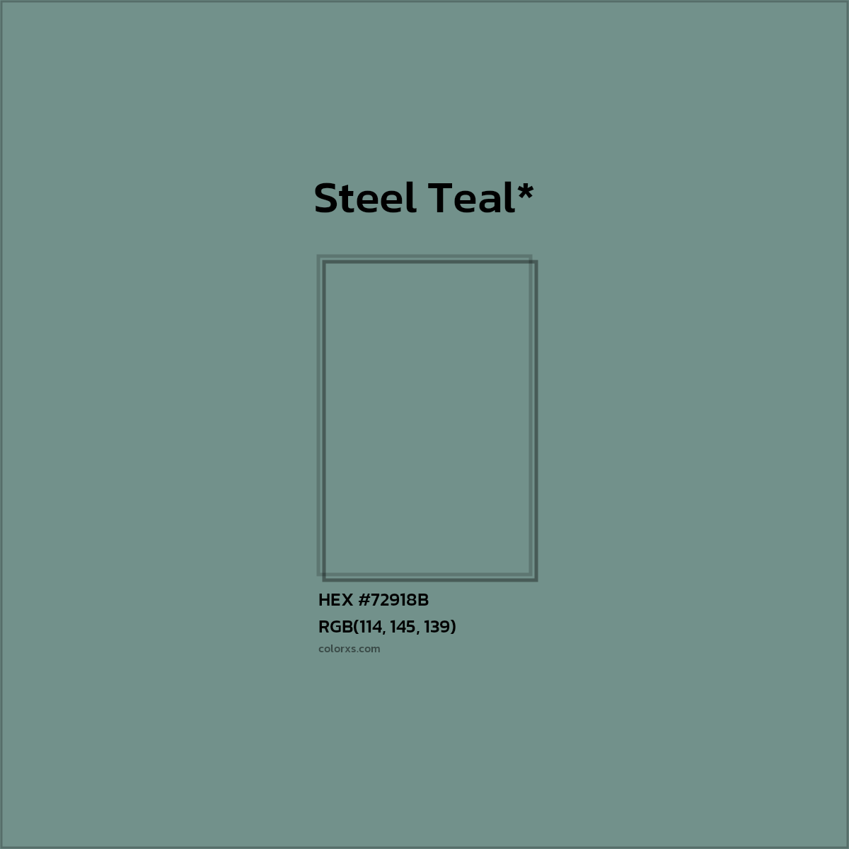 HEX #72918B Color Name, Color Code, Palettes, Similar Paints, Images