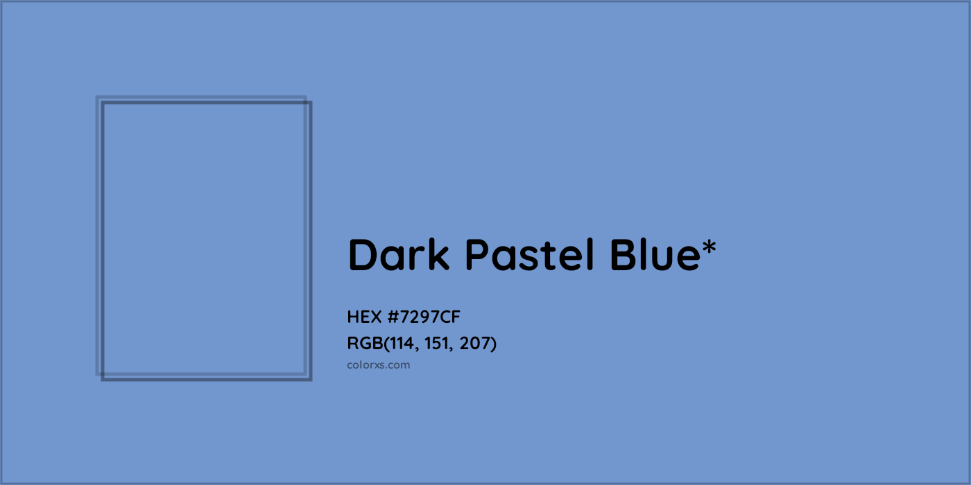 HEX #7297CF Color Name, Color Code, Palettes, Similar Paints, Images
