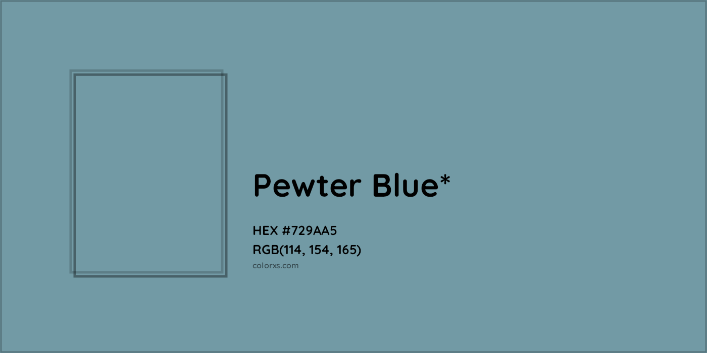 HEX #729AA5 Color Name, Color Code, Palettes, Similar Paints, Images