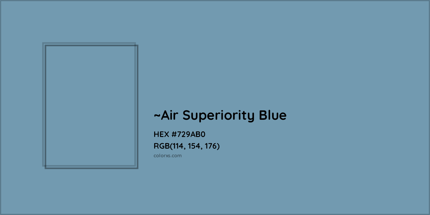 HEX #729AB0 Color Name, Color Code, Palettes, Similar Paints, Images