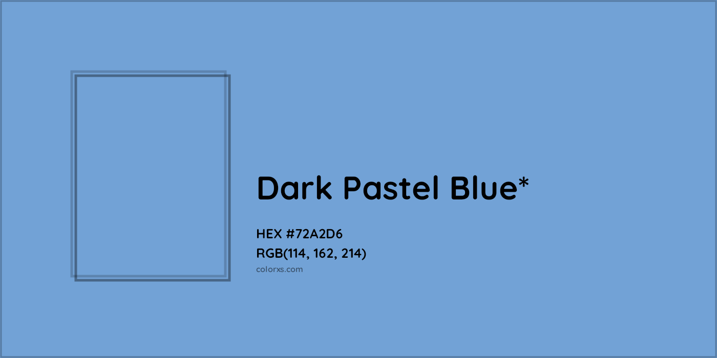 HEX #72A2D6 Color Name, Color Code, Palettes, Similar Paints, Images