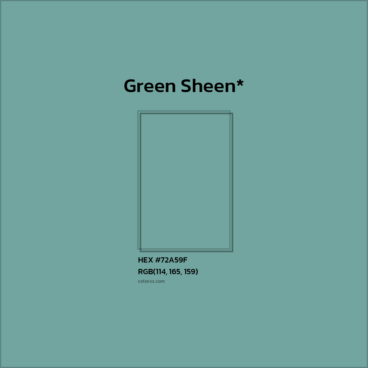 HEX #72A59F Color Name, Color Code, Palettes, Similar Paints, Images