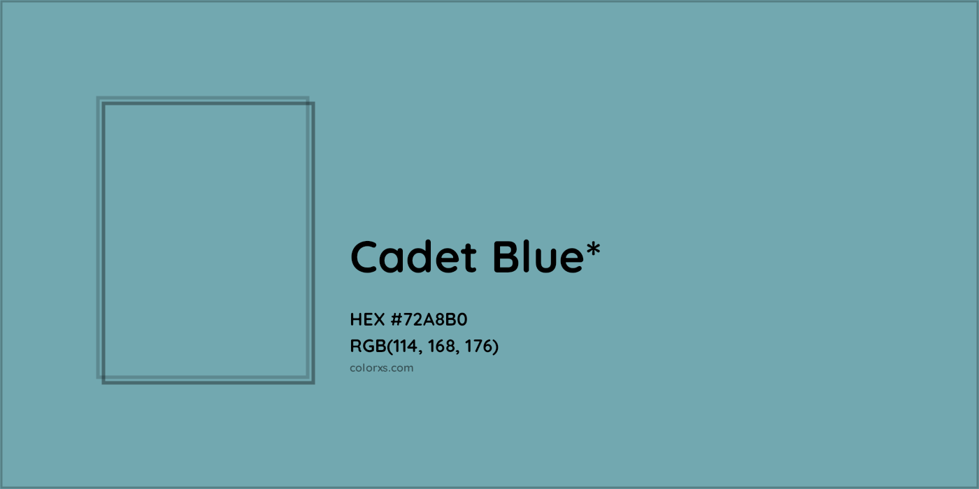 HEX #72A8B0 Color Name, Color Code, Palettes, Similar Paints, Images