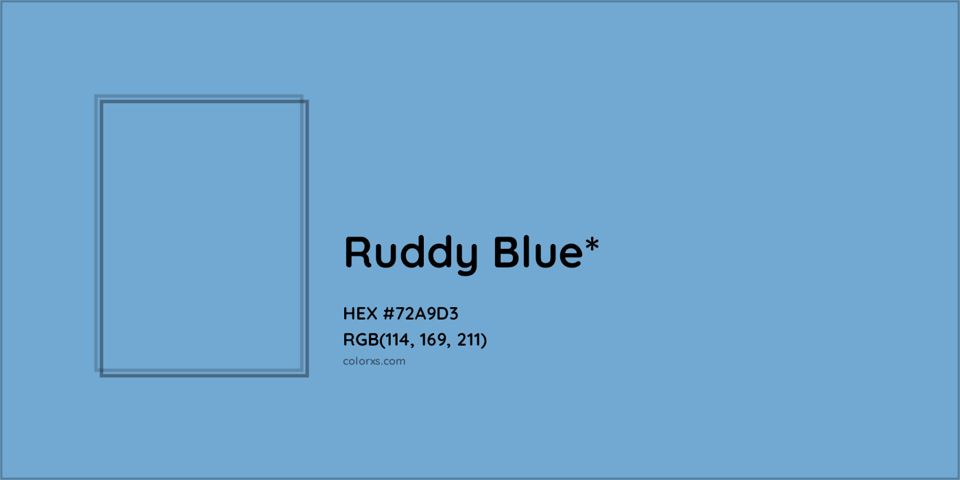 HEX #72A9D3 Color Name, Color Code, Palettes, Similar Paints, Images