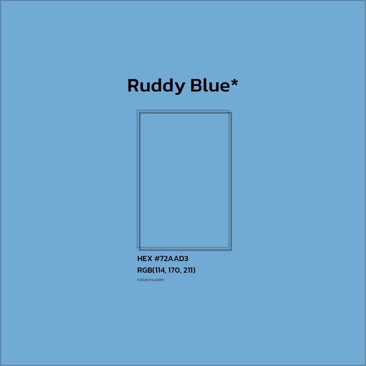HEX #72AAD3 Color Name, Color Code, Palettes, Similar Paints, Images