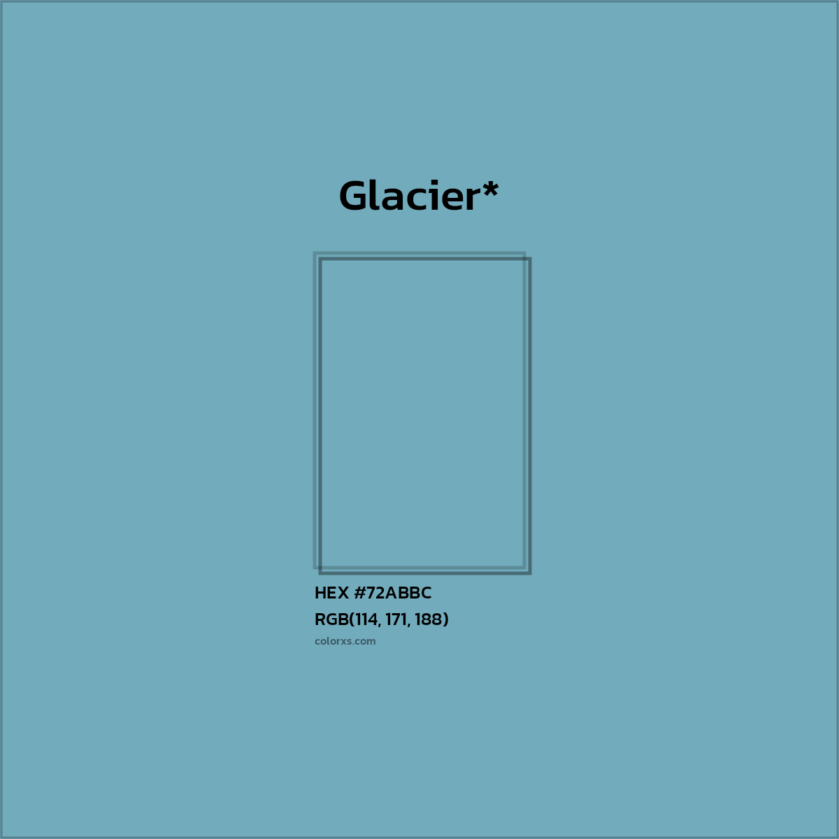 HEX #72ABBC Color Name, Color Code, Palettes, Similar Paints, Images