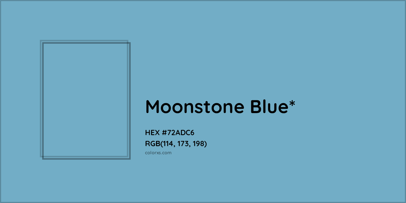 HEX #72ADC6 Color Name, Color Code, Palettes, Similar Paints, Images