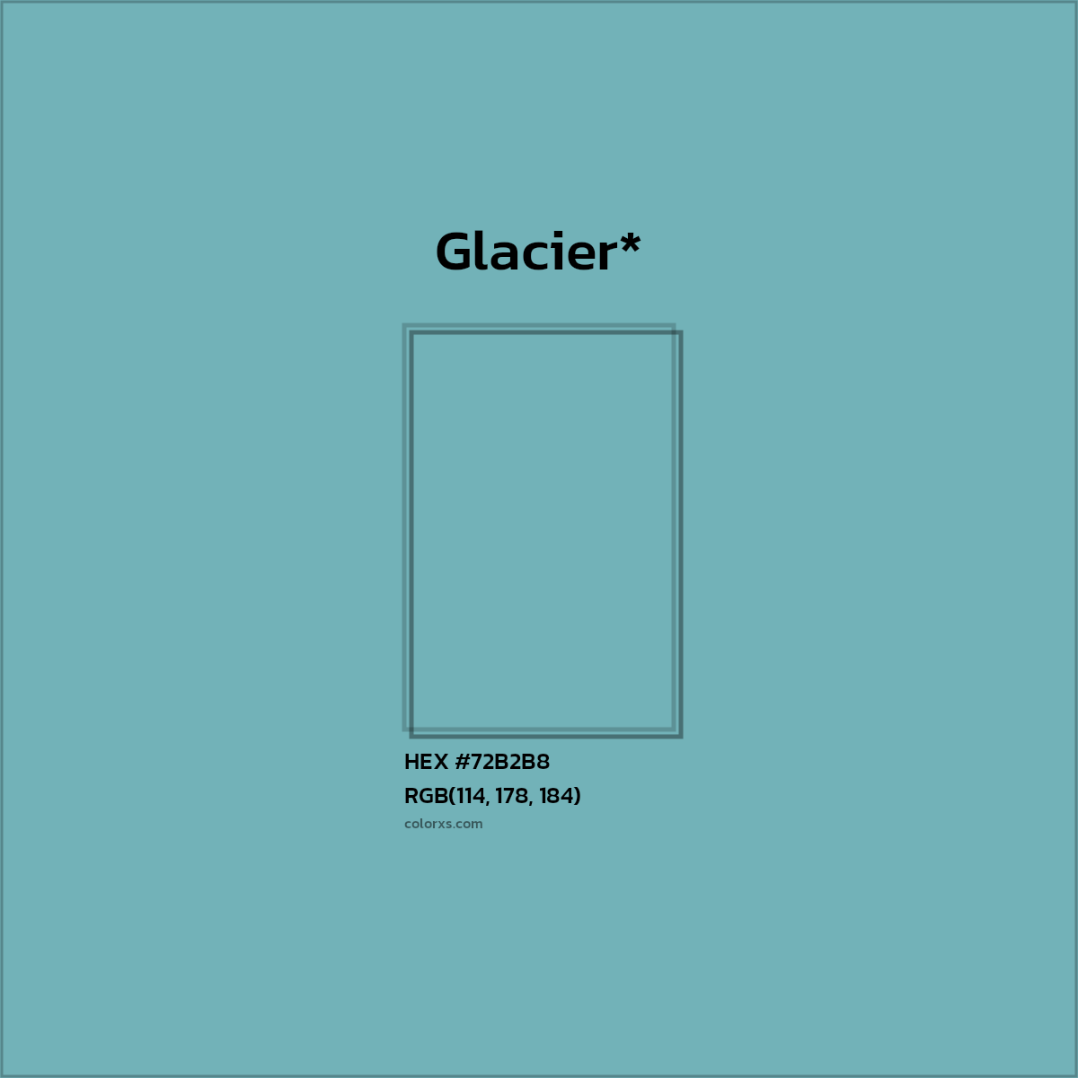 HEX #72B2B8 Color Name, Color Code, Palettes, Similar Paints, Images