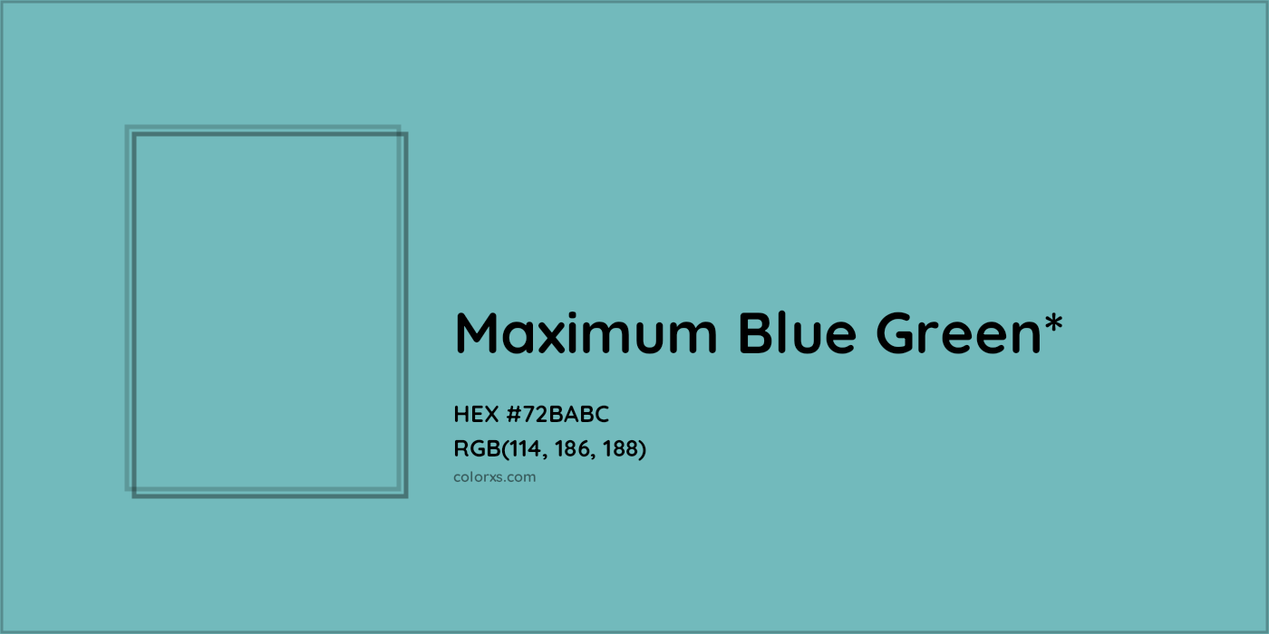 HEX #72BABC Color Name, Color Code, Palettes, Similar Paints, Images