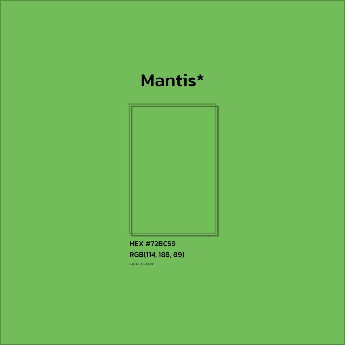 HEX #72BC59 Color Name, Color Code, Palettes, Similar Paints, Images
