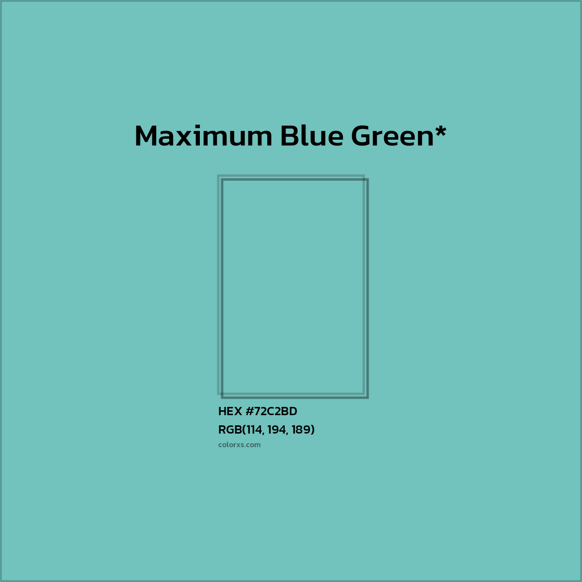HEX #72C2BD Color Name, Color Code, Palettes, Similar Paints, Images