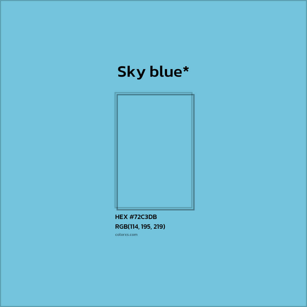 HEX #72C3DB Color Name, Color Code, Palettes, Similar Paints, Images