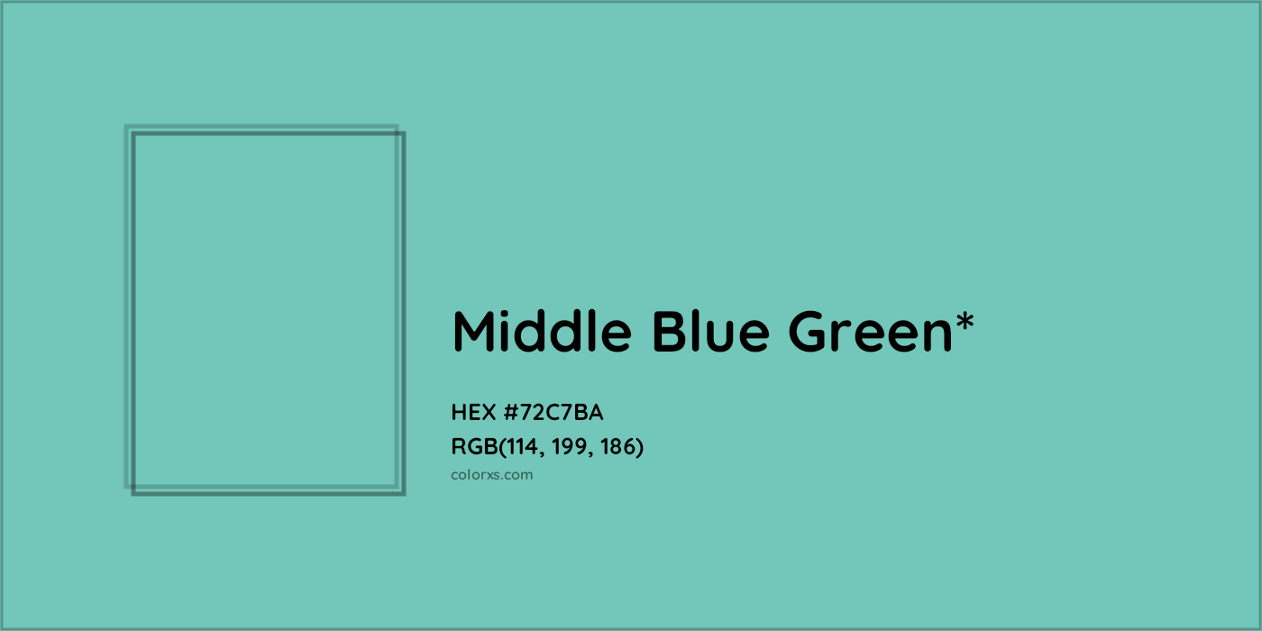 HEX #72C7BA Color Name, Color Code, Palettes, Similar Paints, Images