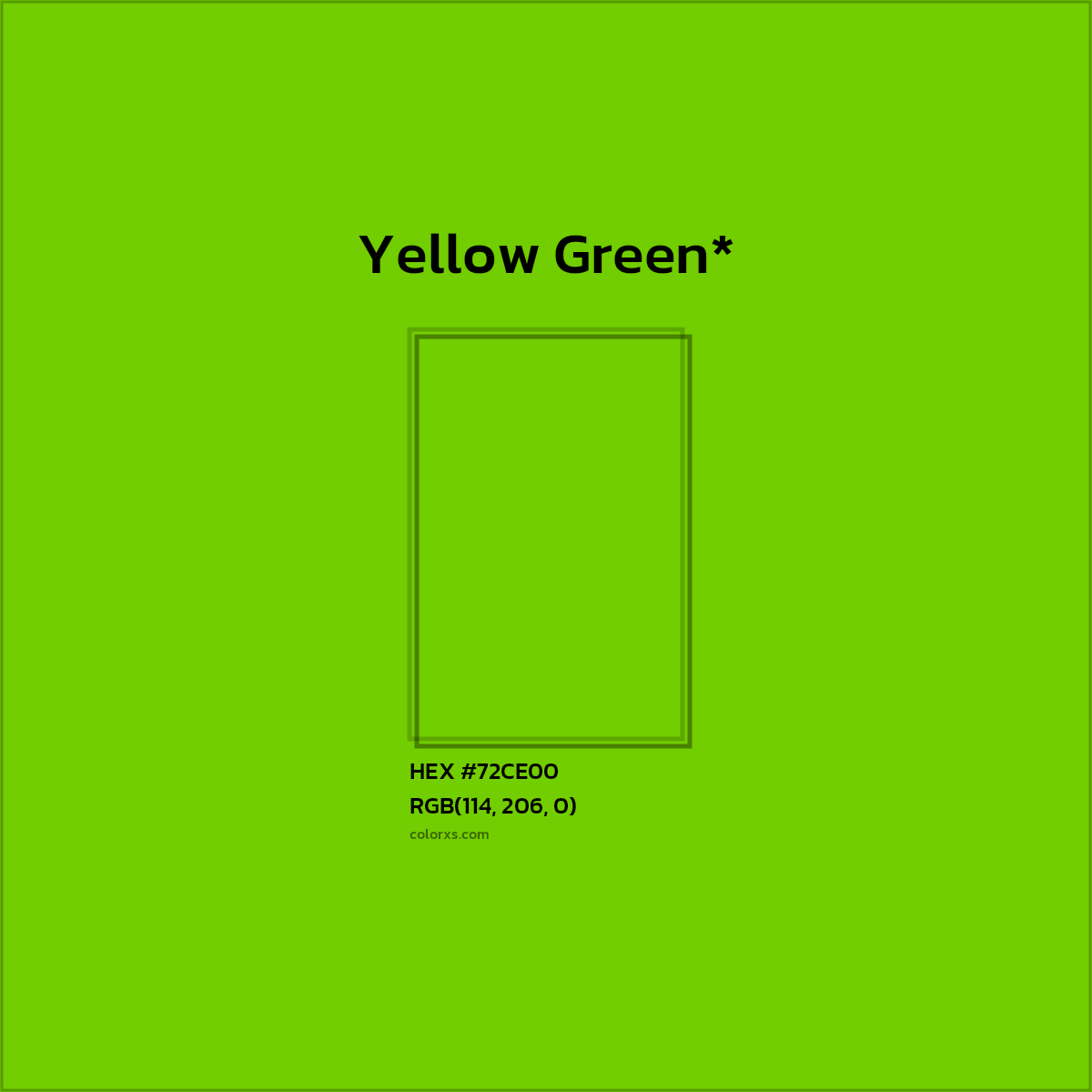 HEX #72CE00 Color Name, Color Code, Palettes, Similar Paints, Images