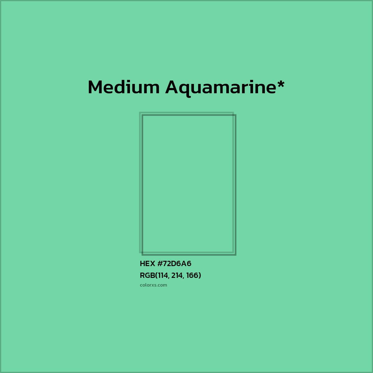 HEX #72D6A6 Color Name, Color Code, Palettes, Similar Paints, Images