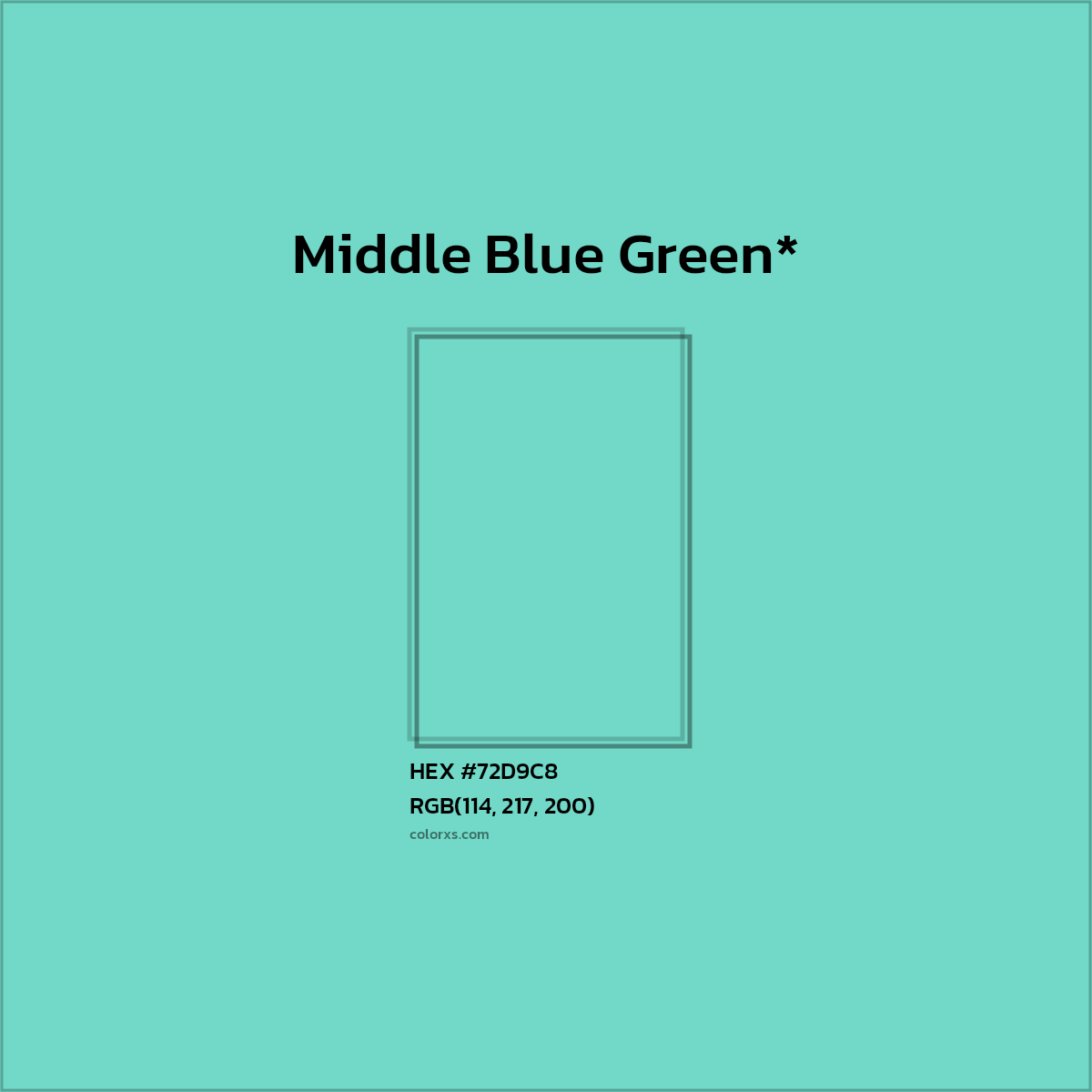 HEX #72D9C8 Color Name, Color Code, Palettes, Similar Paints, Images