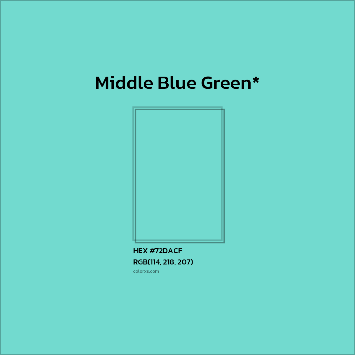 HEX #72DACF Color Name, Color Code, Palettes, Similar Paints, Images