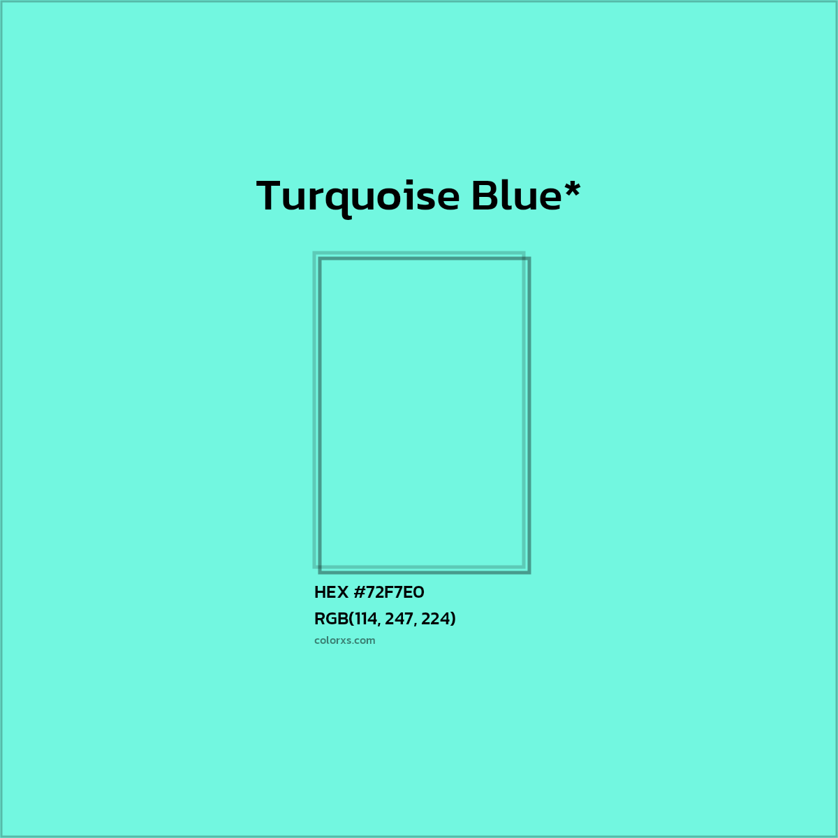 HEX #72F7E0 Color Name, Color Code, Palettes, Similar Paints, Images