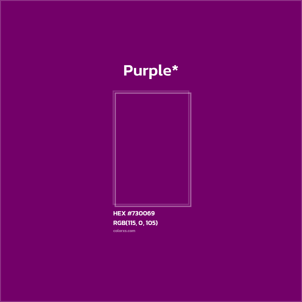 HEX #730069 Color Name, Color Code, Palettes, Similar Paints, Images