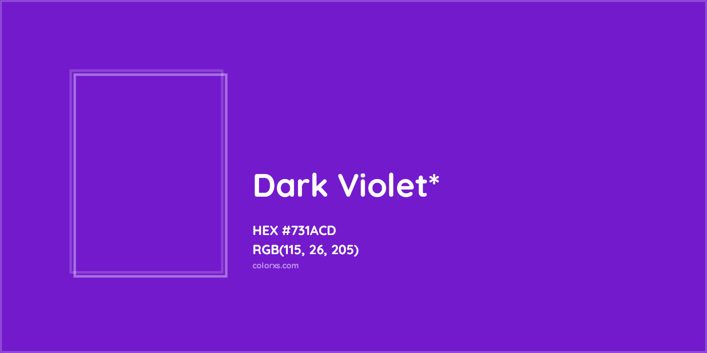 HEX #731ACD Color Name, Color Code, Palettes, Similar Paints, Images