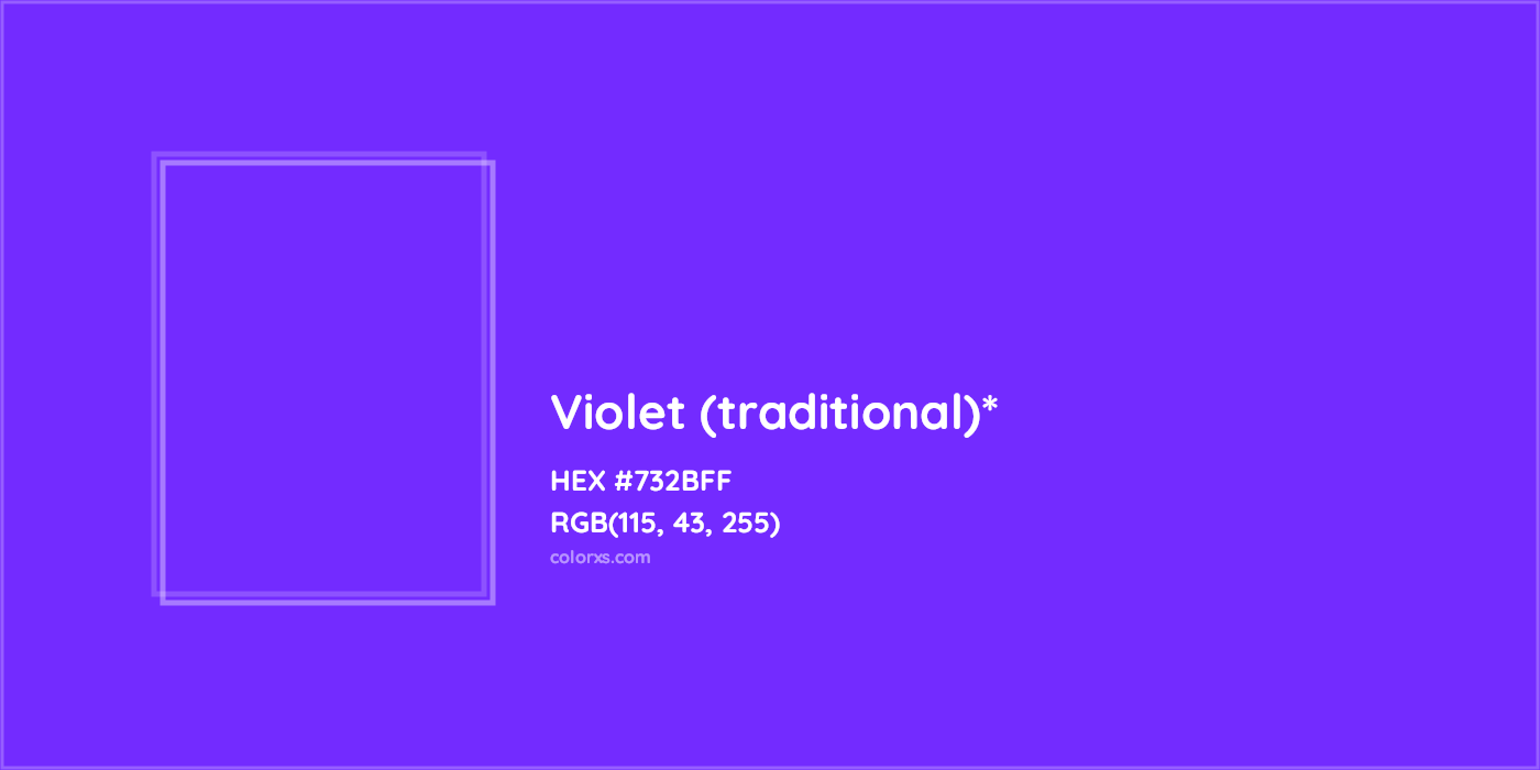HEX #732BFF Color Name, Color Code, Palettes, Similar Paints, Images